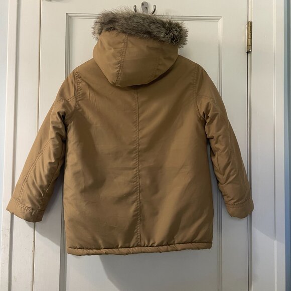 Gymboree Full-Zip Parka Jacket, Size 7-8 Fleece Lined hooded - Picture 2 of 6